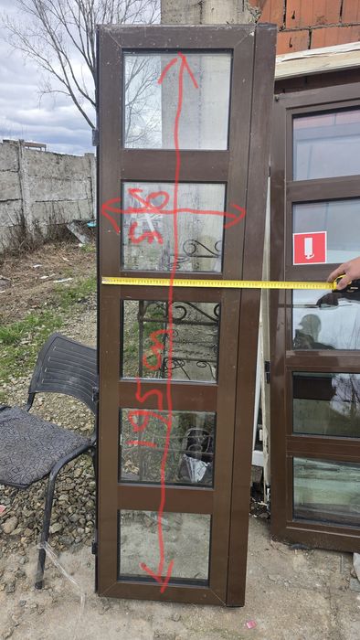 Usi  usa  aluminiu geam termopan