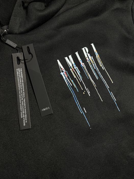 Amiri hoodie paint drip