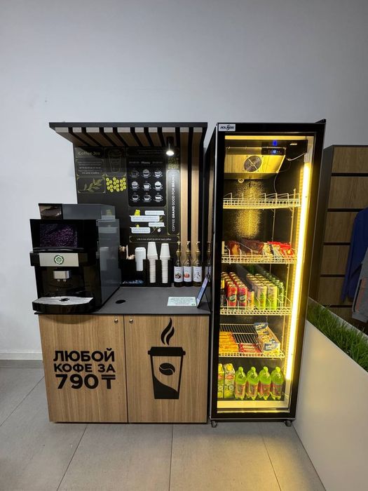 Микромаркет + кофейня самообслуживания