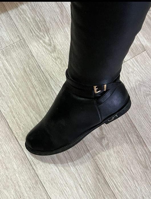 Ботфорты кожаные