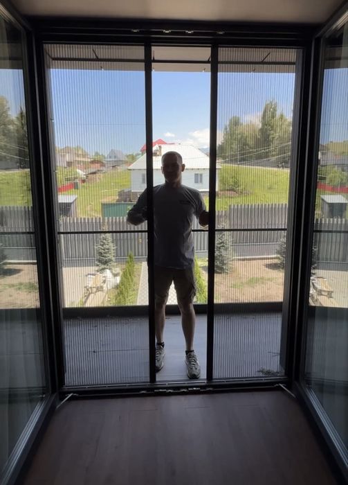 Москитные сетки плиссе раздвижные