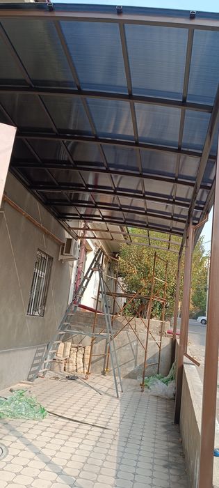 Naves. Навес. Лексан, профнастиль, моналит.