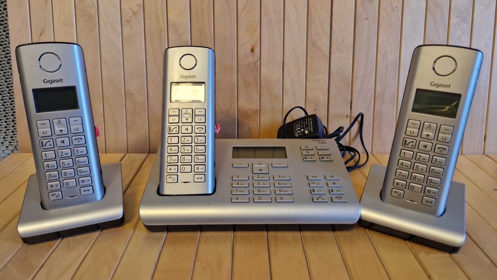 Centrală Telefonică Gigaset C285 – Bază + 2 Receptoare Wireless