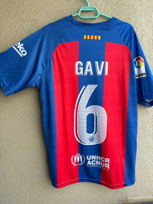Tricou FC Barcelona - Gavi (#6) | Mărimea L (se potrivește un S-M)