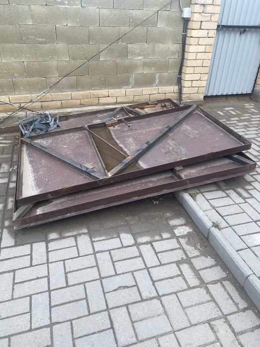 Ворота с калиткой, самовывоз б/у