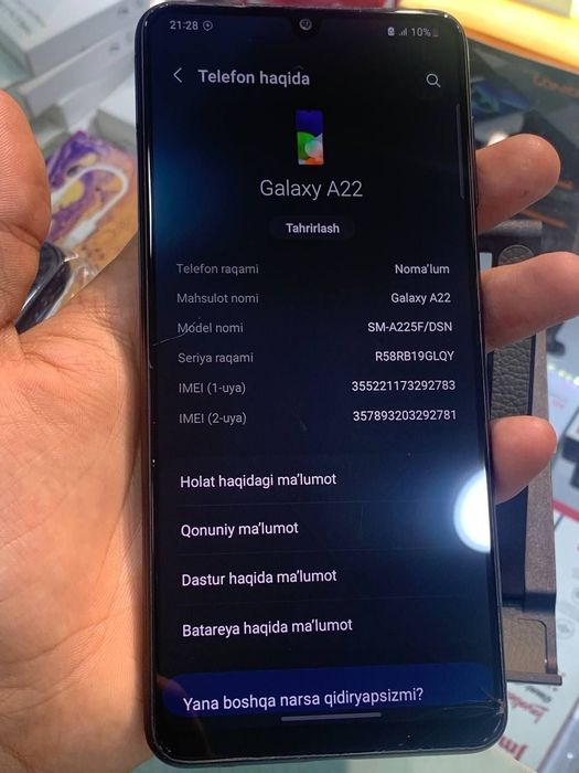 Samsung A 22 Holati yahwi