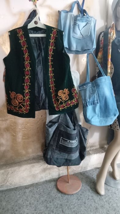 Сумки  джинсовые один рюкзак
