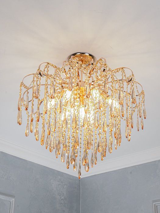 Люстра хрустальная потолочная