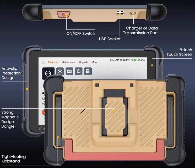 Tester auto profesional THINKCAR THINKSCAN 689BT 4/64GB, Update Viata