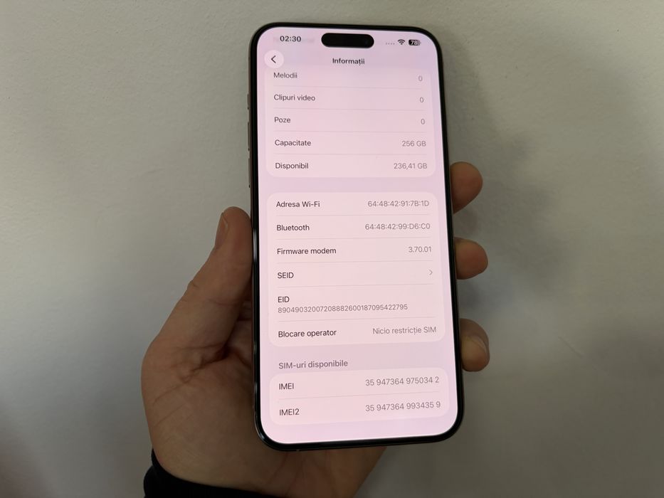 Iphone 15 Pro Max, 256 gb, Natural Titanium