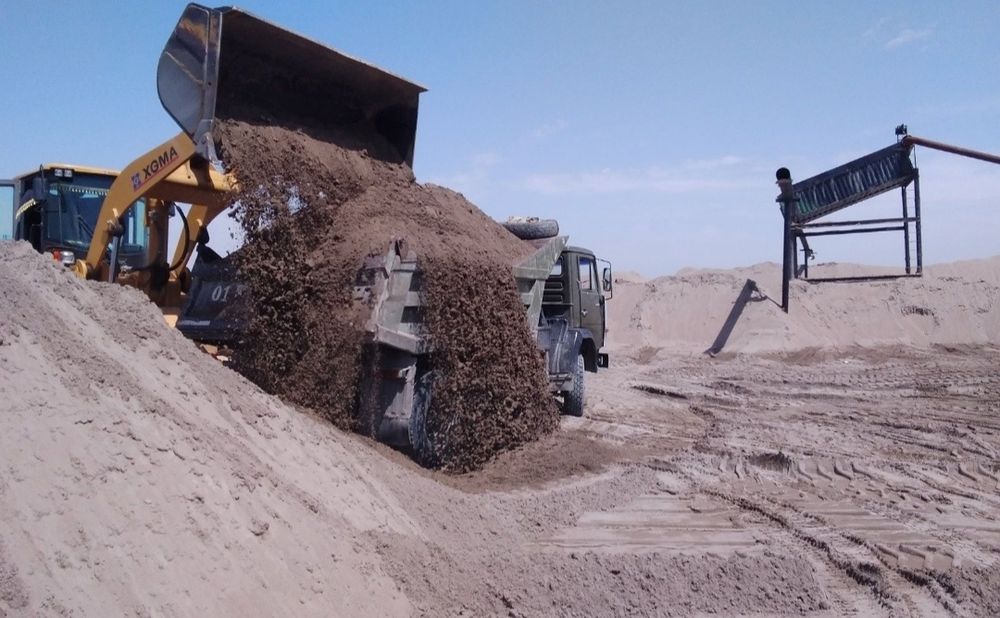 Qum, shiben, buloga, shag'al, klenis, tuproq, kampot dostafka qilamiz