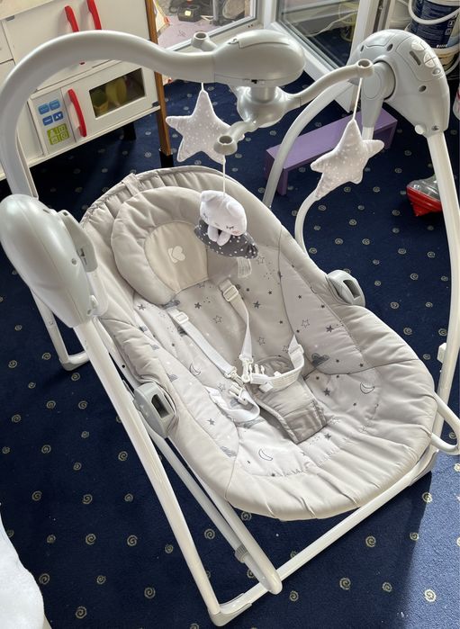 Бебешки шезлонг люлка 2 в 1