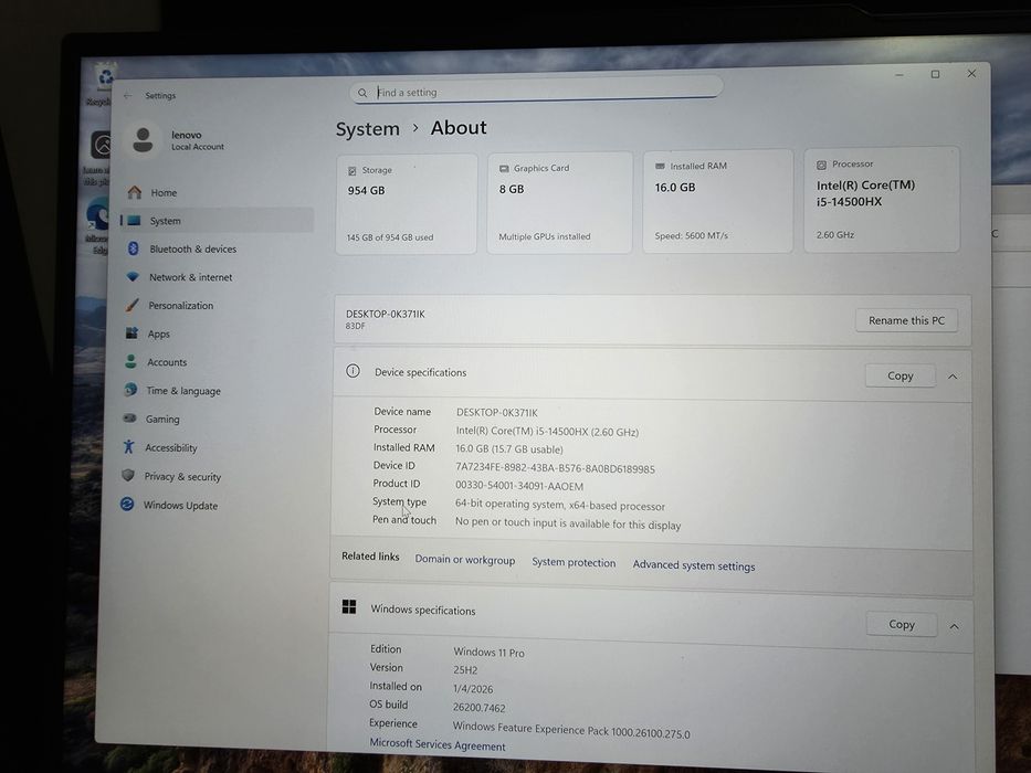 Laptop legion pro5 16IRX9