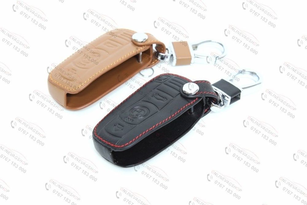 Husa BMW piele pentru cheie seria 1,3,5,6,7, E90 E92 E93 SMART