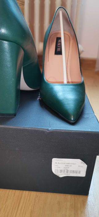 Pantofi Musette verzi, mărimea 39