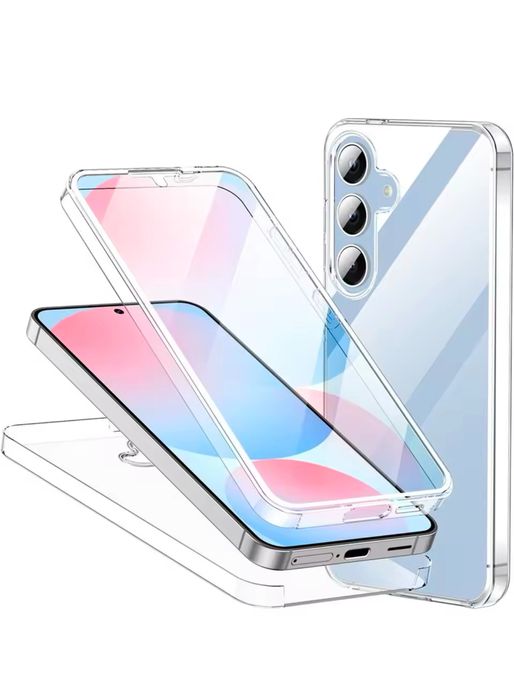 Samsung A31/A32/A33/A34/A35/A16 Husa 360 Fata Spate Plastic Clear Case