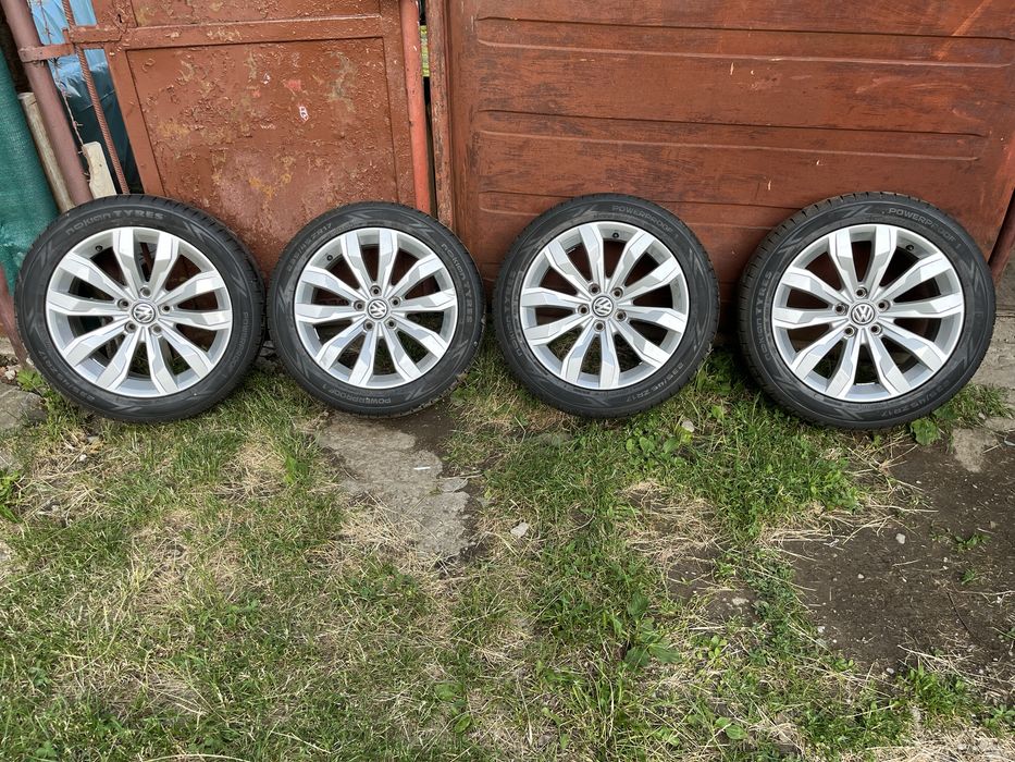 Roti originale VW R17 aliaj cu anvelope noi