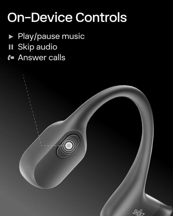 SHOKZ OpenRun Open-Ear Bluetooth Bone Conduction Sport Headphones!