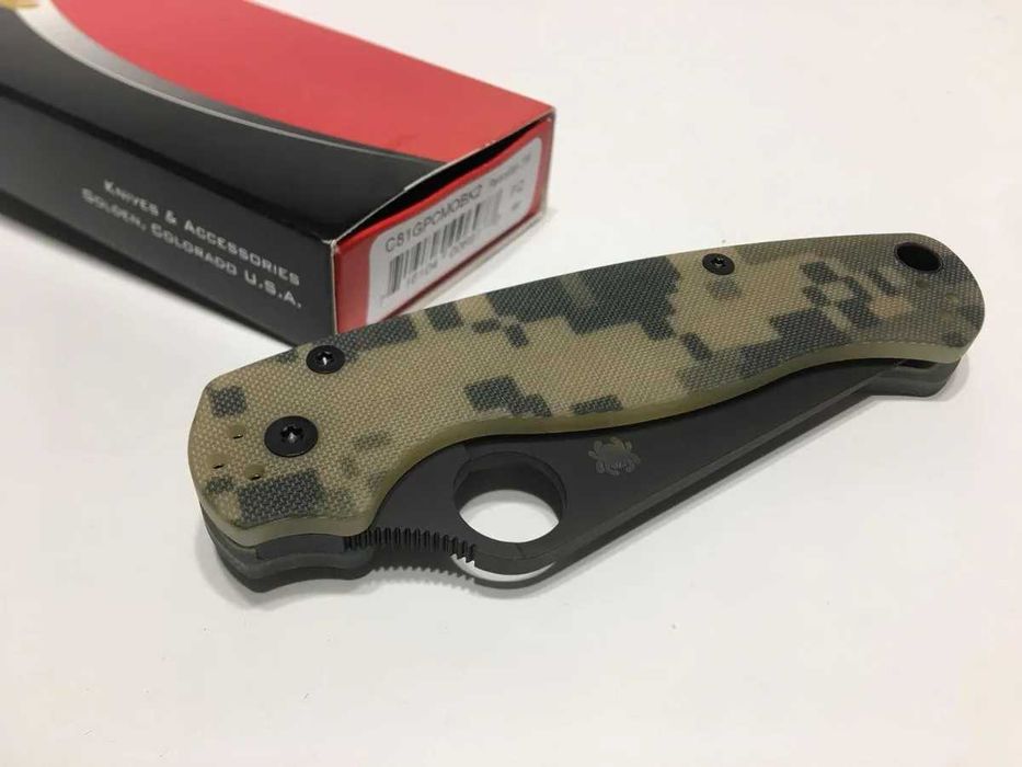 Cutit Briceag Spyderco USA Paramilitary 2 Camo G10