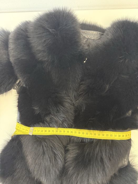 blana naturala de vulpe in V 2 in 1