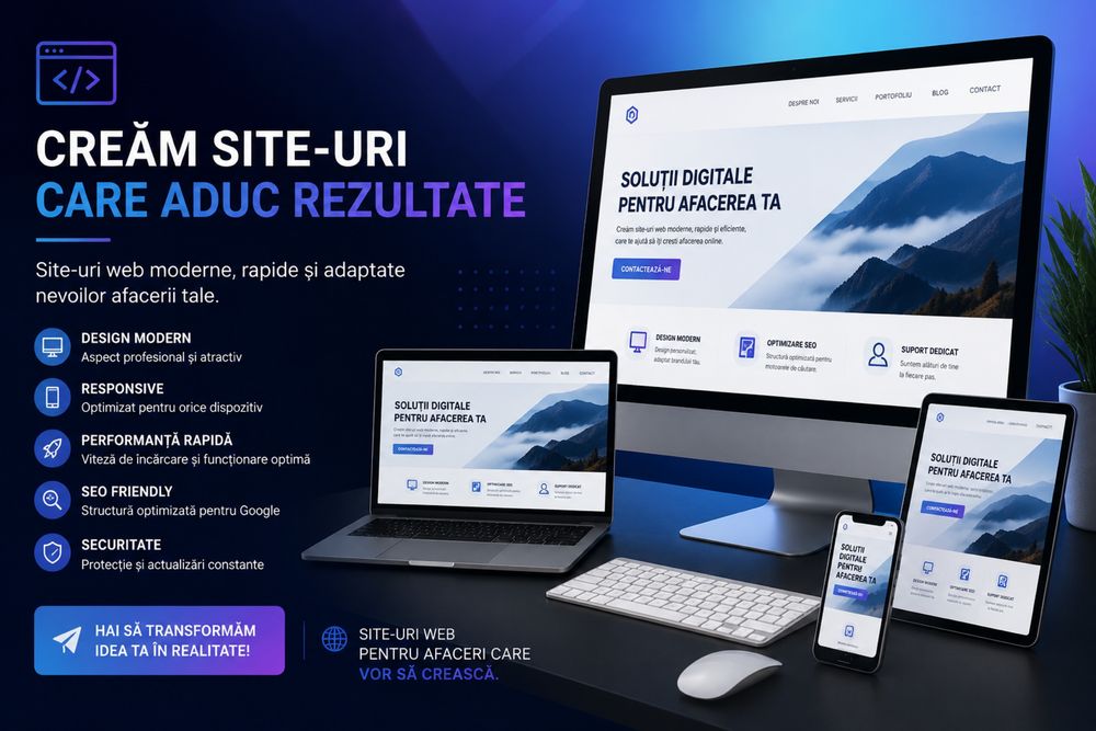 Servicii web design- creare site-uri web pentru firme mici