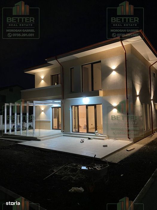Casă de lux P+1E cu pod – proiect exclusiv în comuna Berceni