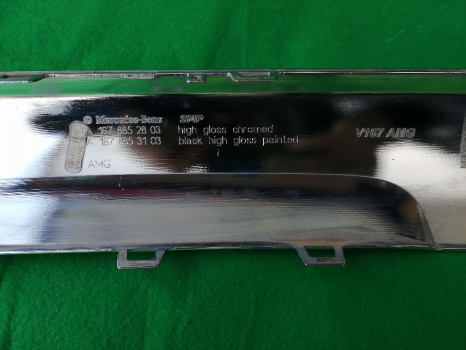 Хром част дифузер задна броня AMG Mercedes W167 GLE след 2016 година.