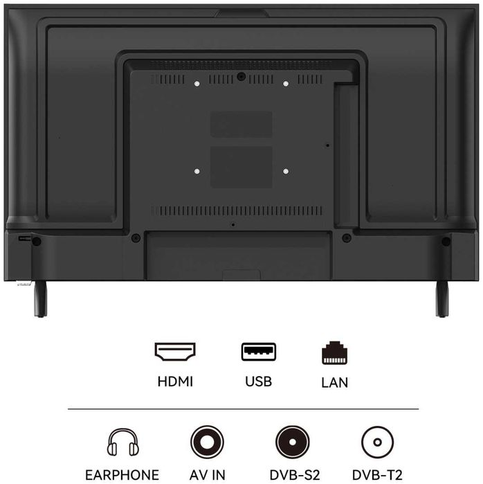 Телевизор Yasin 24E9000 61 см черный