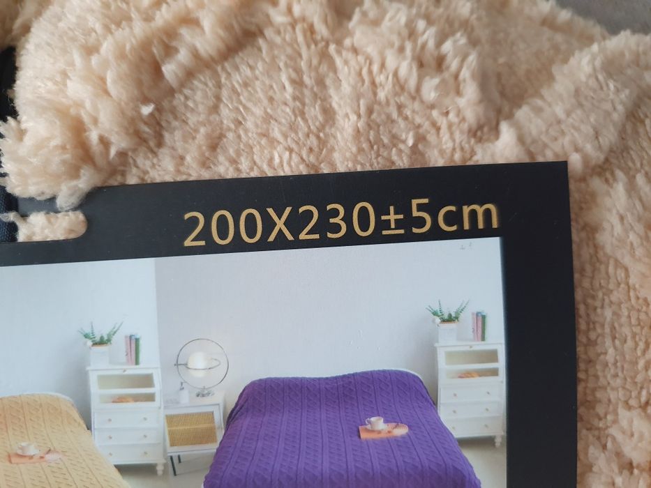 Patura groasa cu blanita Cocolino 200x230cm, 3kg, model tricotaj