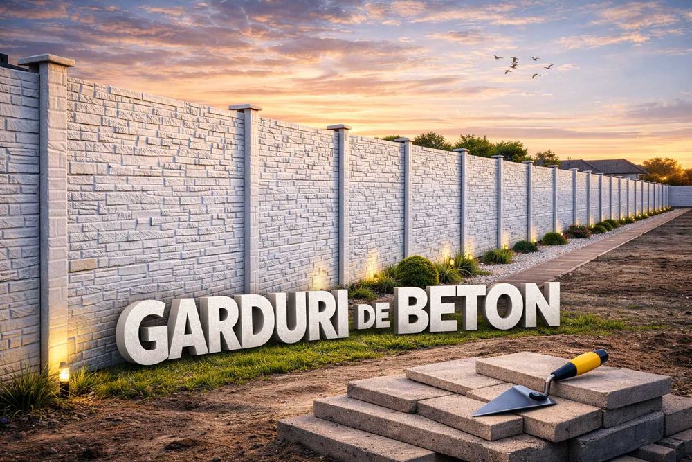 Garduri de beton la prețuri avantajoase!