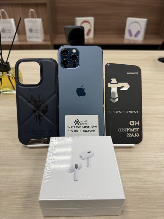 Айфон 12 Промакс 128ГБ 100%/iPhone 12 Promax 128GB 100%