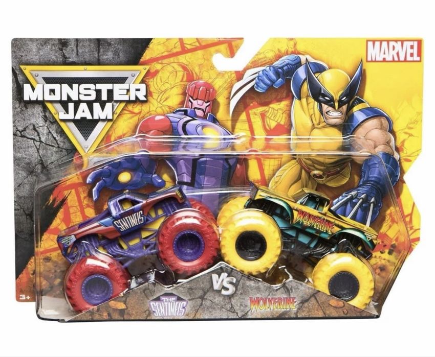 Monster Jam Marvel The Sentinels vs Wolverine 1:64