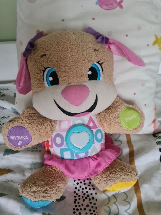 Интерактивно куче Fisher Price + плюшен Немо + плюшено мече