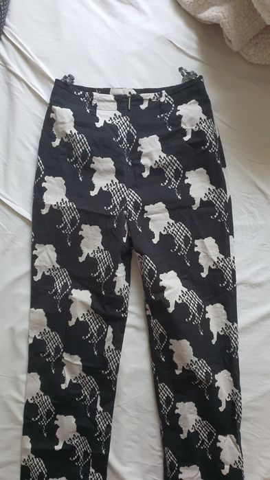 Pantaloni drepti cu model Tuzzi