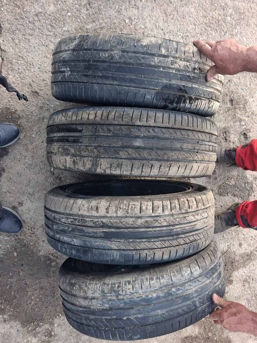 Ляти джанти 19ки Нисан кашкай с гумите 225/45/19  Continental 6mm.
