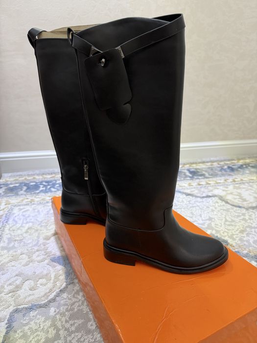 Сапоги Hermes 35 размер в черном