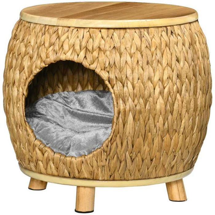 Котешка пещера Pawhut, изработена от воден зюмбюл