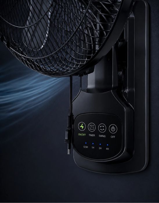 Настенный вентилятор AIWA AW-DC45W DC Inverter c пультом и таймером