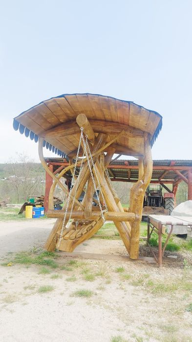 Balansoar rustic lemn masiv Priboieni Arges