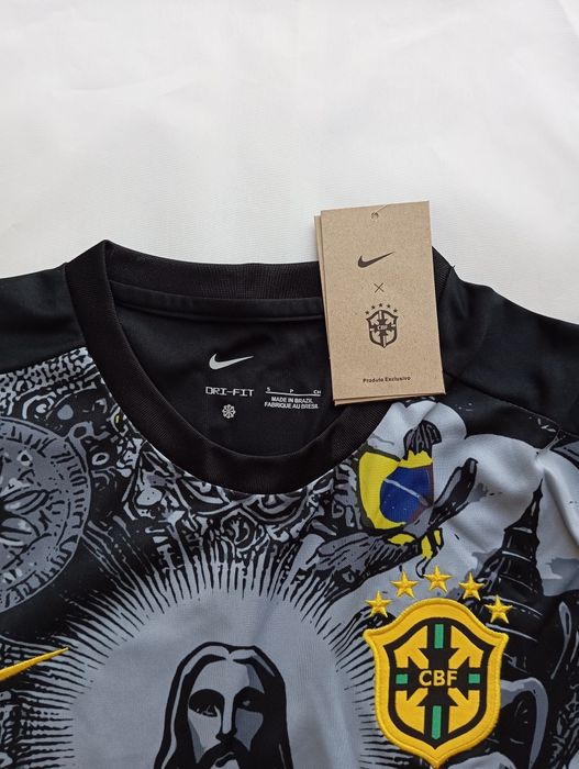 Tricou de fotbal Nike - Marimea S - Gri/Negru