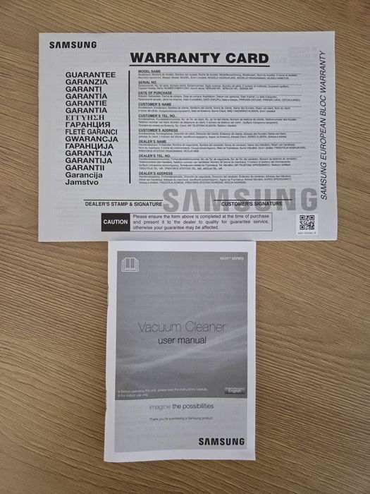 Aspirator fara sac Samsung VCC43Q0V3B, 1.3 l, 850 W