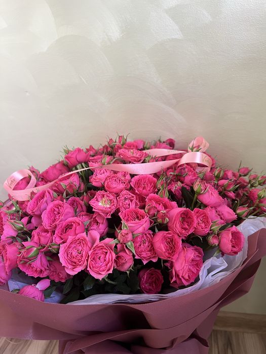 Цветы, кустовые розы