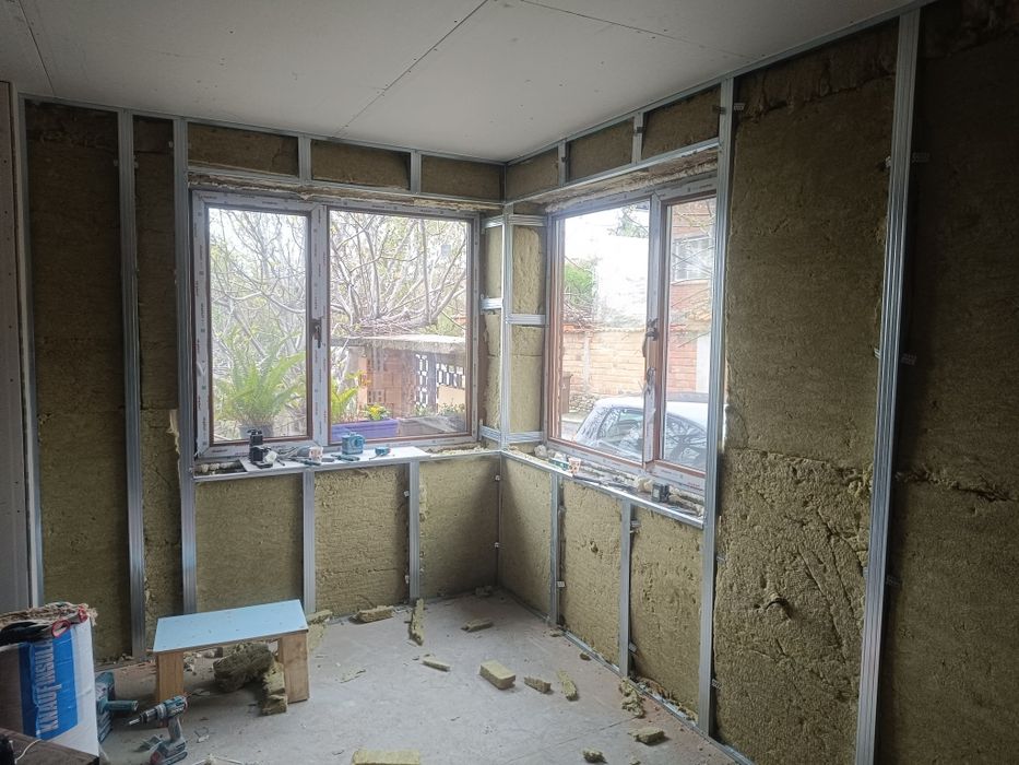 Гипсокартон на конструкция,изолация и довършителни ремонти