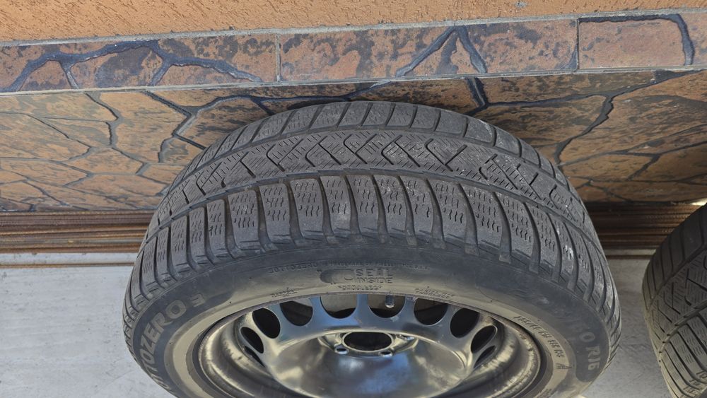 Jante de otel 16" prindere 5x112 + capace Audi