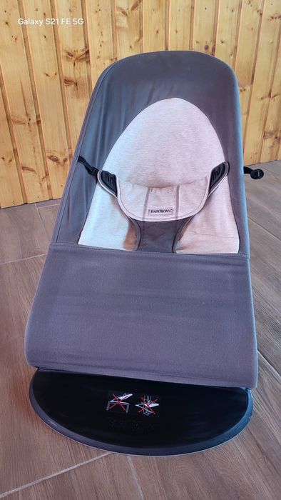 Balansoar BabyBjörn Balance Soft - Gri, bumbac