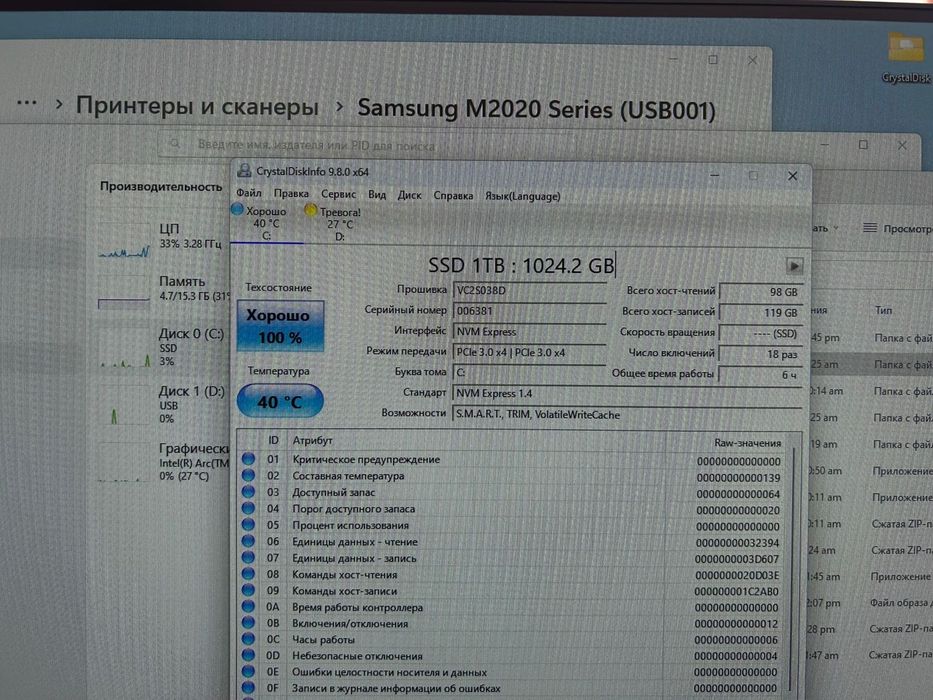 Ssd самсунг 1тб м2