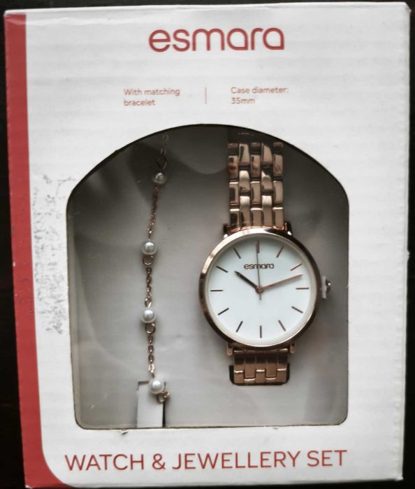 НОВ комплект часовник + гривна