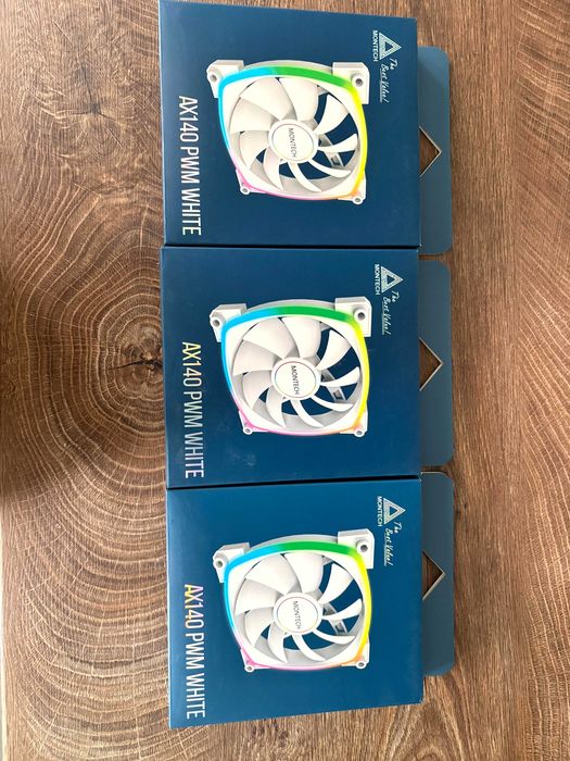 Вентилатори 3x Montech AX140 PWM White ARGB