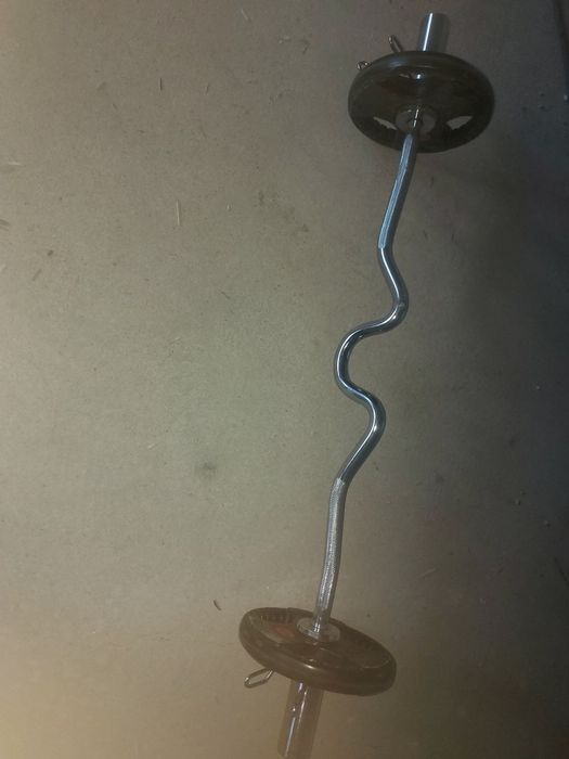 Гриф и блины 17 килограмм