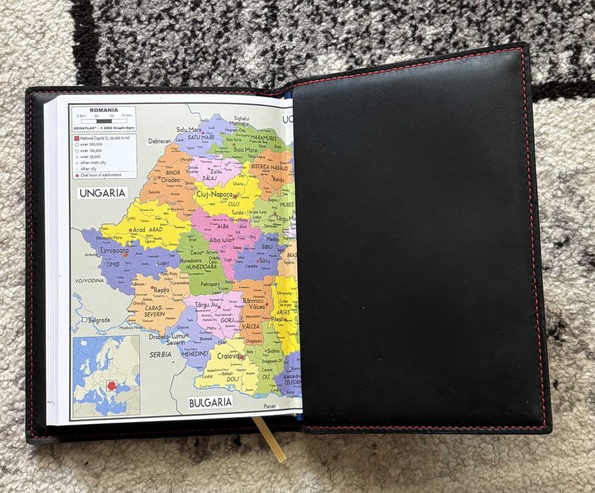 Agenda cu coperta din piele naturala de vitel